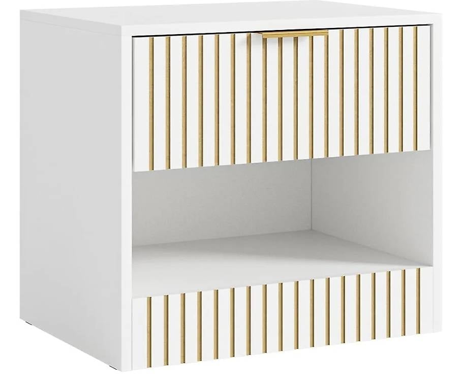 Nachttisch Weiss, Holz Nachtschrank