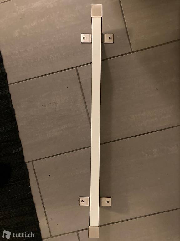 wandregal weiss/vernickelt