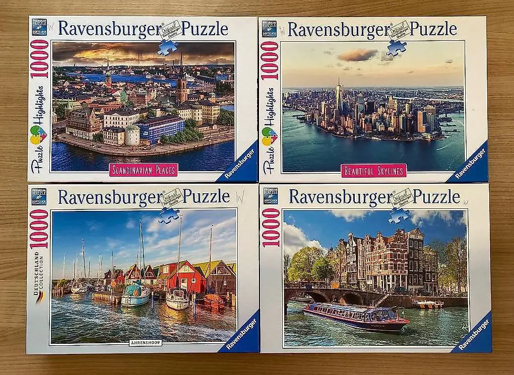 11 verschiedene Ravensburger Puzzle 1000 Teile