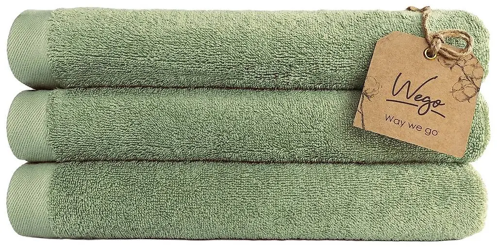 Hochwertiges Frottee-Duschtuch WEGO vegan &aus Bio-Baumwolle