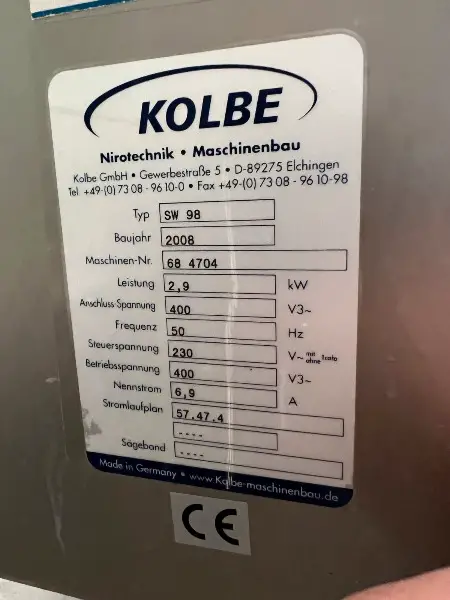 Kolbe SW 98 Fleischwolf