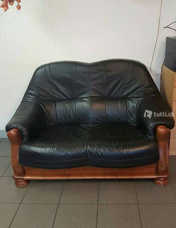 2er Echtledersofa