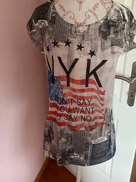 TShirt USA gemustert M/L