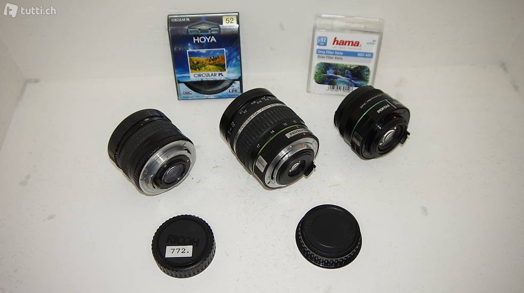  diverse Objektive & Filter