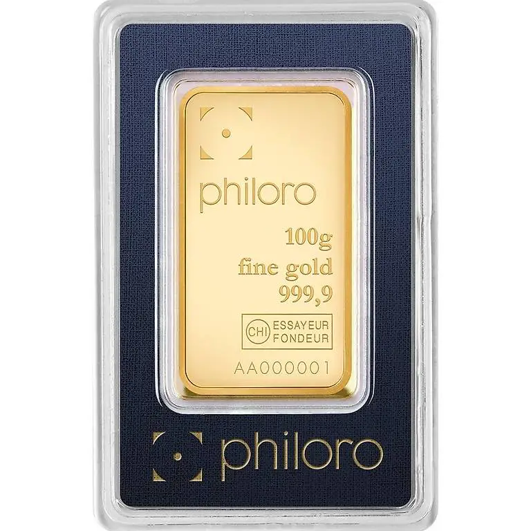 Goldbarren 100gr philoro