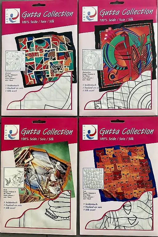 Seidenrohlinge zum Bemalen Gutta Collection