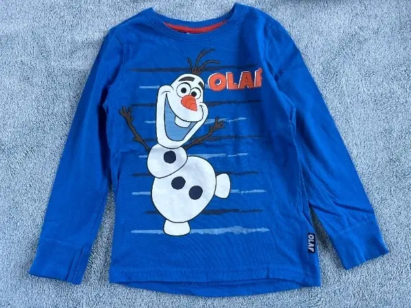 Langarmshirt Gr. 116 Olaf Frozen Disney