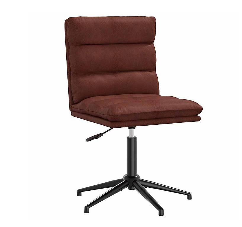 Esszimmerstuhl Glänzendes Braunes Kunstleder