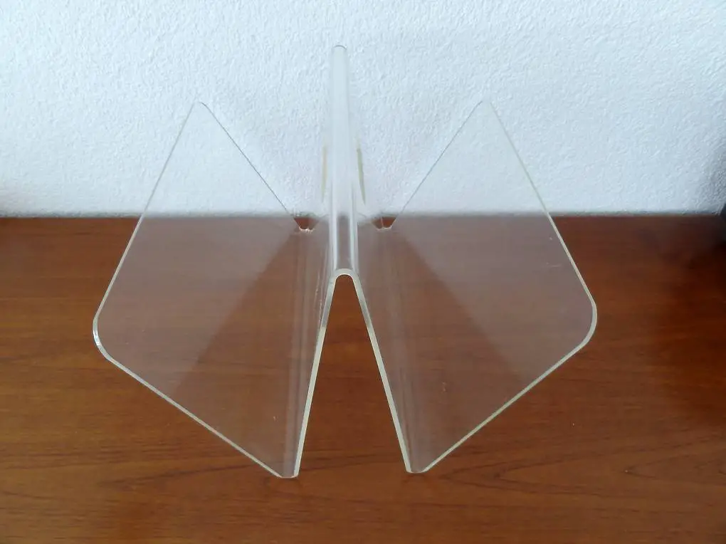 Plexiglas Zeitungsständer, vintage