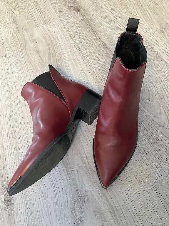 Acne Jensen Boots 36 dunkelrot Bordeaux Acne Studios