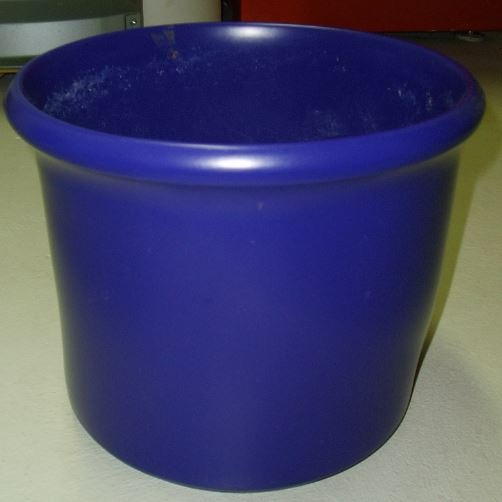 Blumentopf, Übertopf, blau