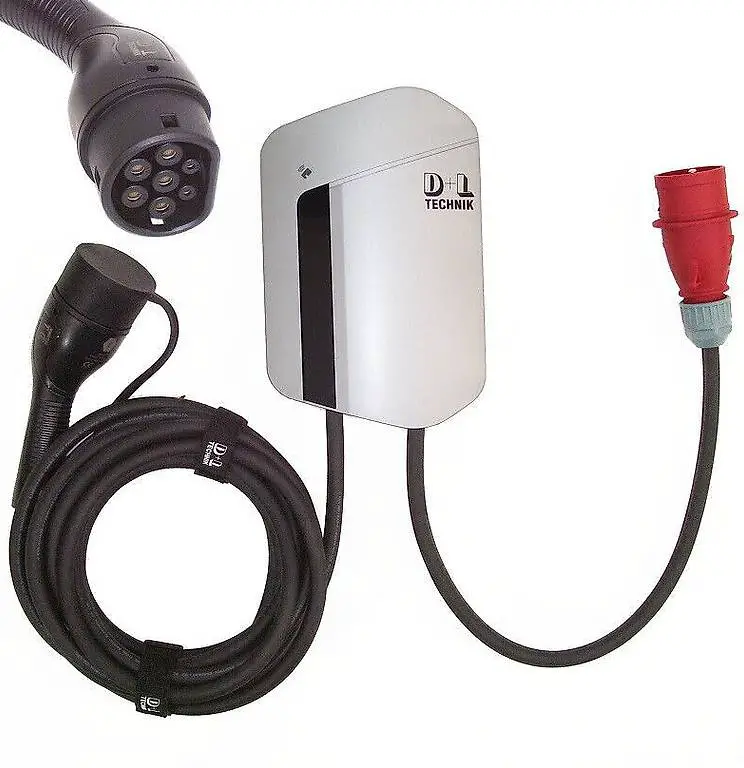 - 7m 11kW Ladegerät Wallbox Ladekabel Typ2 mobil