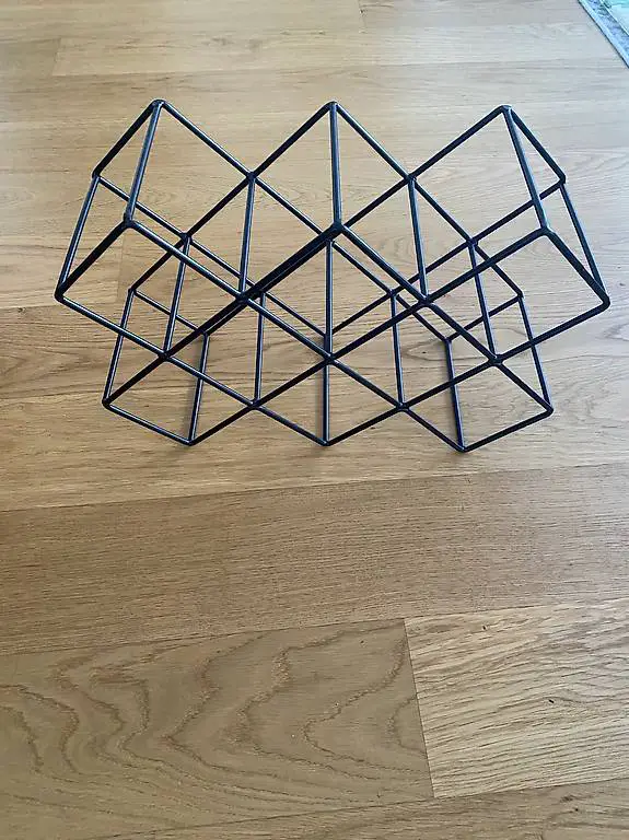 Weinregal metall schwarz