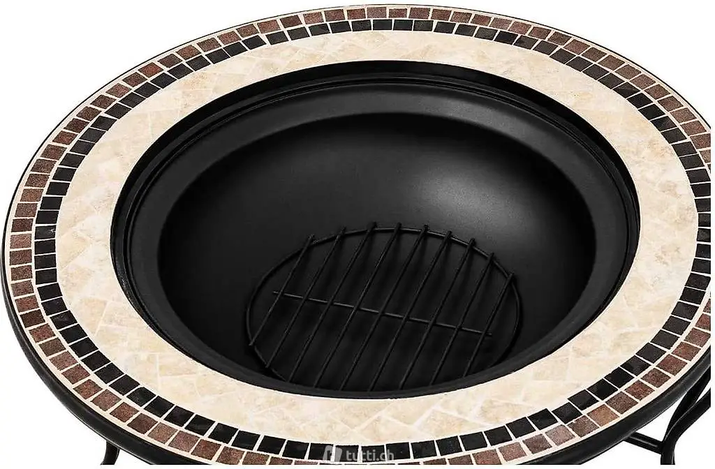  Feuerschale Ø 76 cm Funkenschutz Gartenfeuer