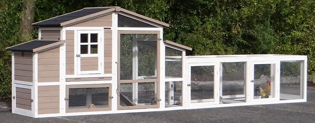 Pollaio 2-4 polli Leah con 2 moduli