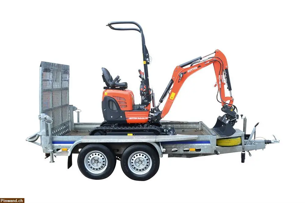 Vermietung 1.2 T. Bagger inkl. Transportanhänger