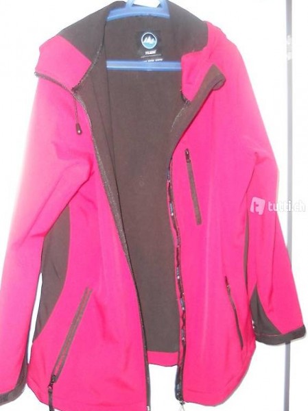 Neuw. Polarino Softshell-Jacke - beere/schwarz - Gr.46 - sel