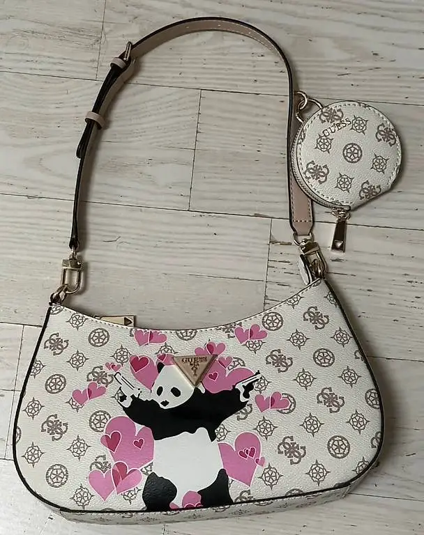 guess x banksy tasche