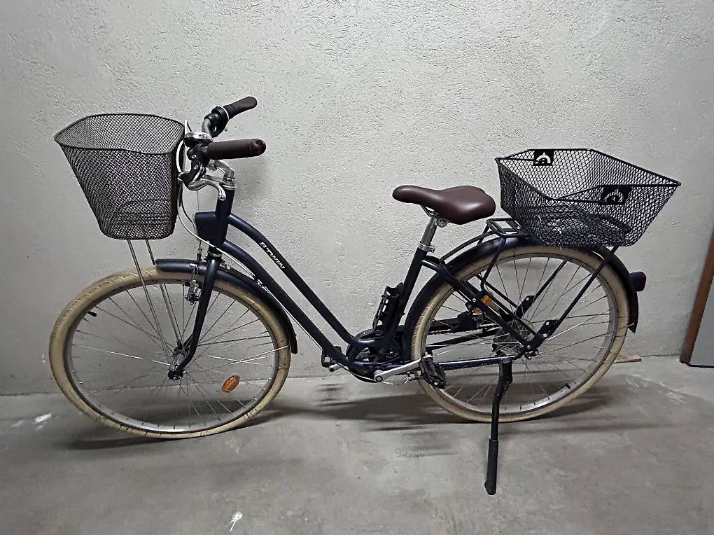 ELOPS City Bike 28 Zoll Elops 520 Damen blau