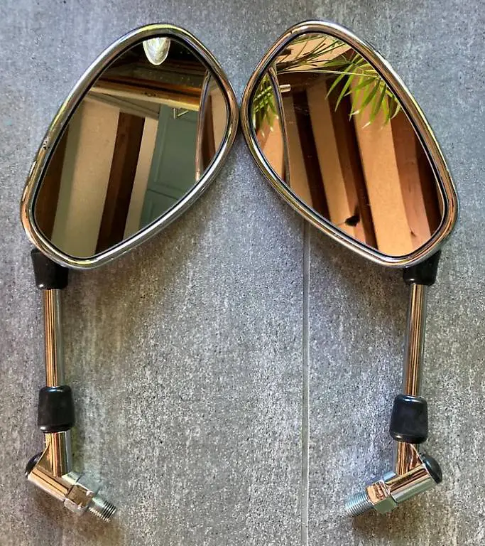2 x Chrom Spiegel links & rechts, Top Zustand