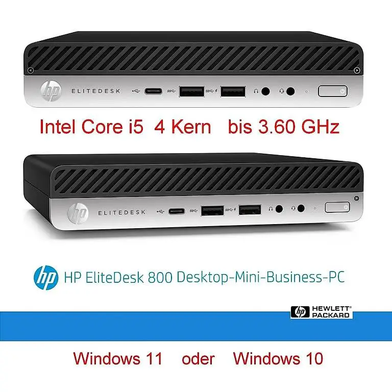 hp elitedesk i5 4k -3.5g 64gb ssd 2tb = 2000gb neu