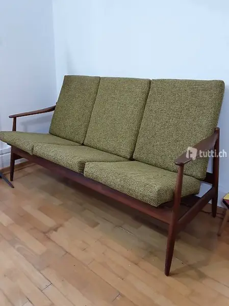 Dänisch Teak Sofa HANS OLSEN MID-CENTURY