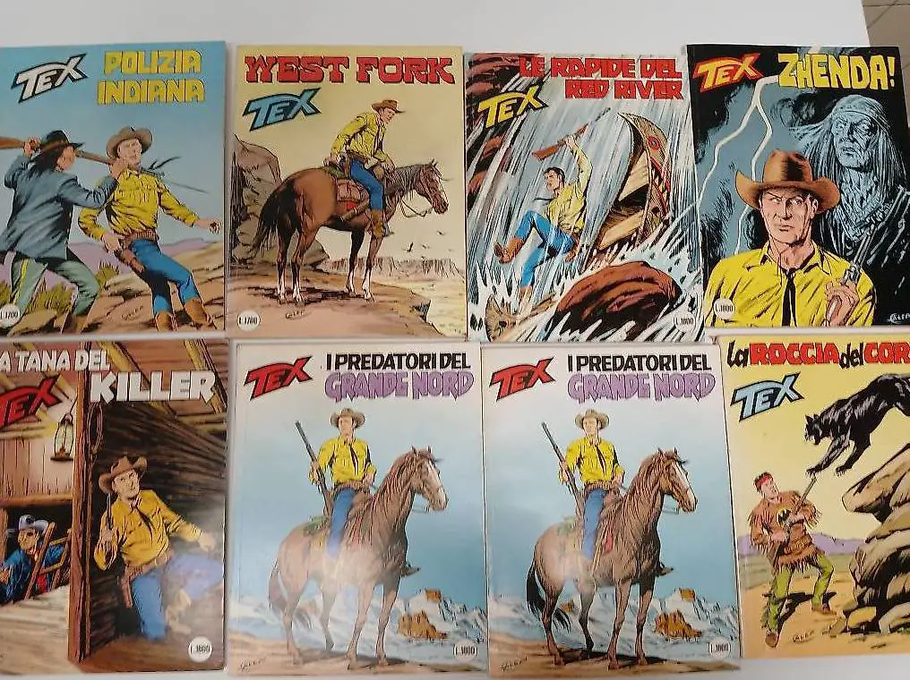 498x fumetti numeri TEX WILLER, n.1-460, solo 40 centes. l"uno