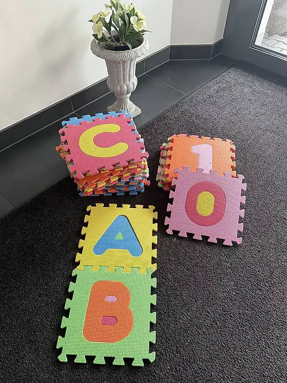 Spielmatten Puzzle Schaumstoff XXL -Alphabet und Zahlen