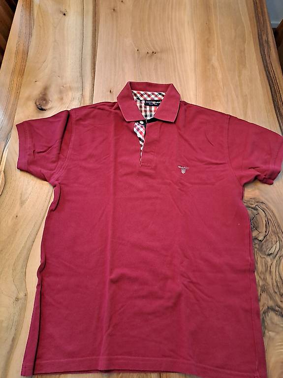 Poloshirt, dunkelrot, Gant USA, Gr. L