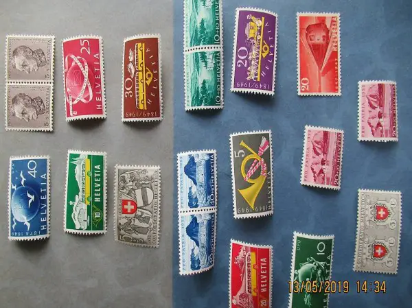  Briefmaken , alte Briefmarken aus längst vergangener Zeit