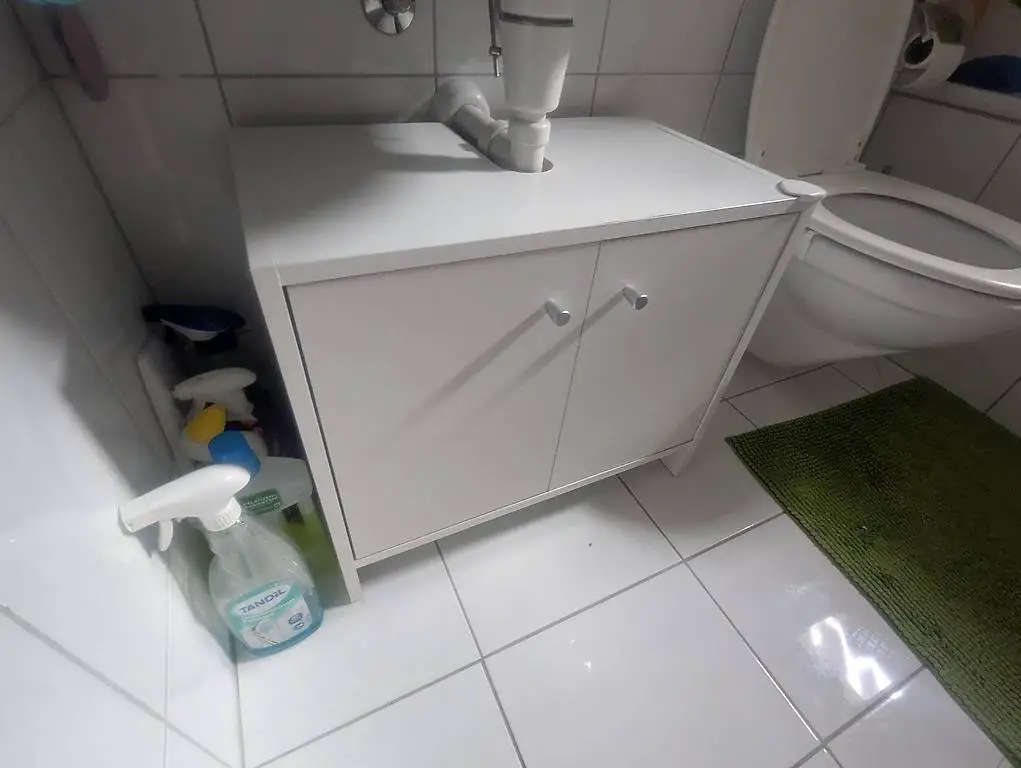 Badezimmer Waschbeckenunterschrank (weiss)