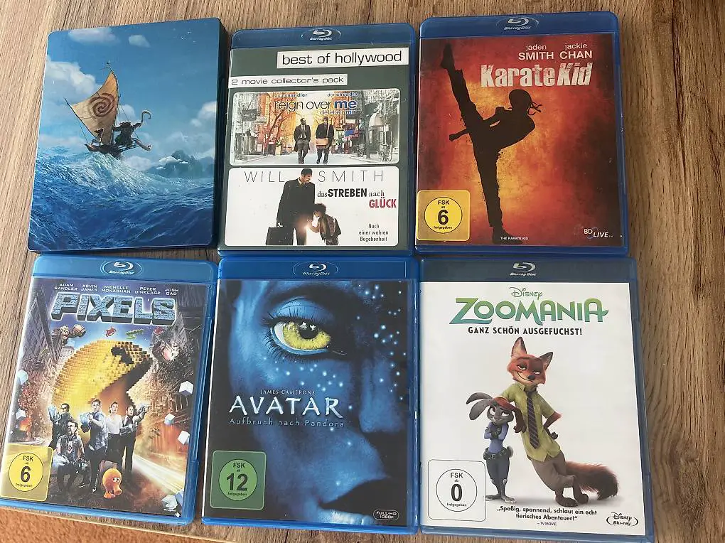 6 Bluerays gebraucht