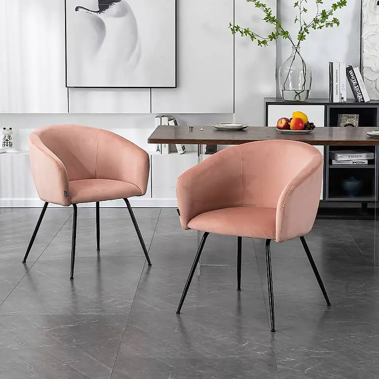 Esszimmerstuhl ARDA Samt - Altrosa