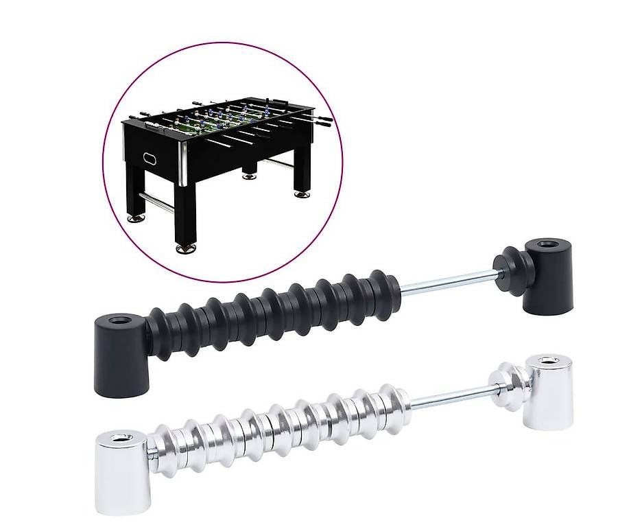 Fussballtisch-Anzeigetafeln 2 Stk. Schwarz und Silbern