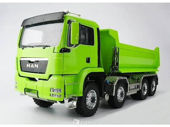  Lesu MAN Muldenkipper 8×8, 1:14, aufgebaut, A-RTF-Set