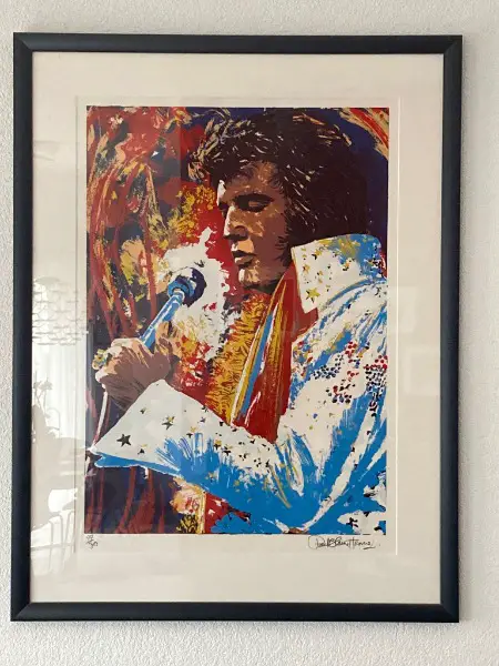 Love me tender (grosser signierter Serigraph)