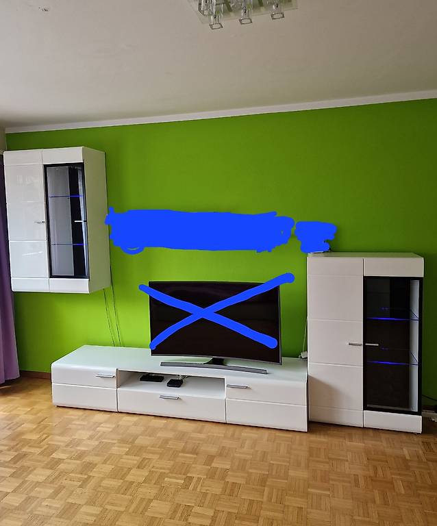 Wohnwand MöbelMit LED Beleuchtung