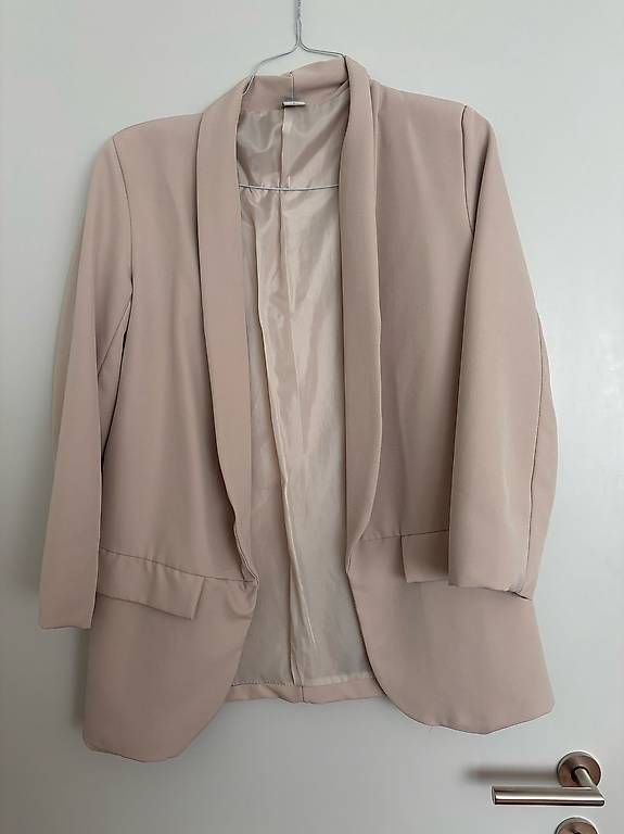 Elegante Damen Blazer Jacke in Beige, Grösse L