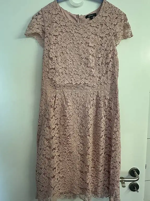 Spitzenkleid, rosa, Gr 40