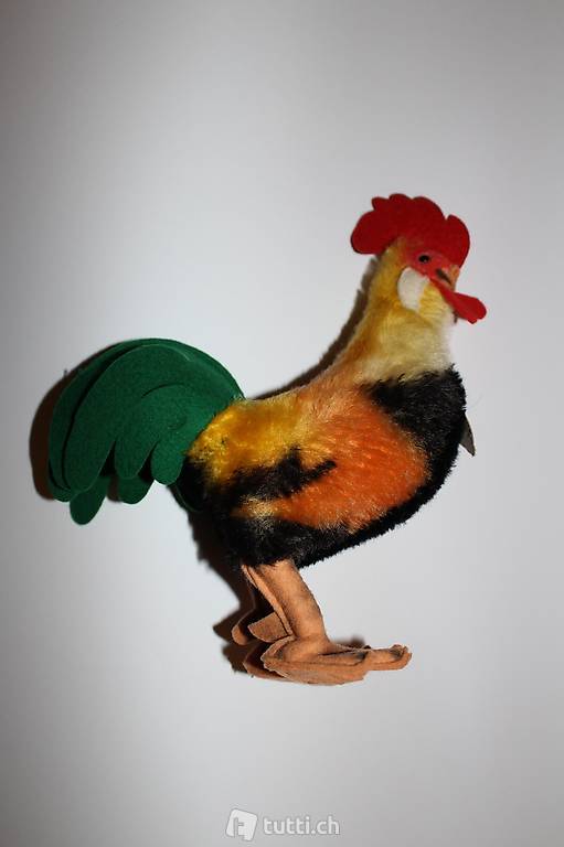 Hahnfigur von Original Steiff