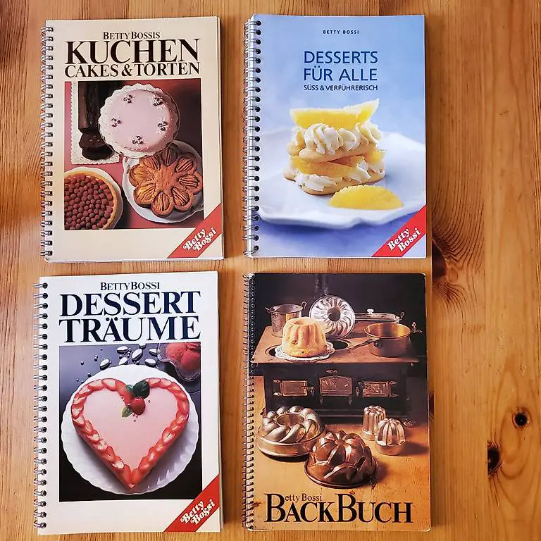 BACKEN & DESSERTS: 4 Betty Bossi Bücher - Traumhafte Rezepte
