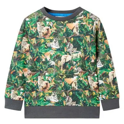  vidaXL Kinder-Sweatshirt Dschungel-Motiv 116
