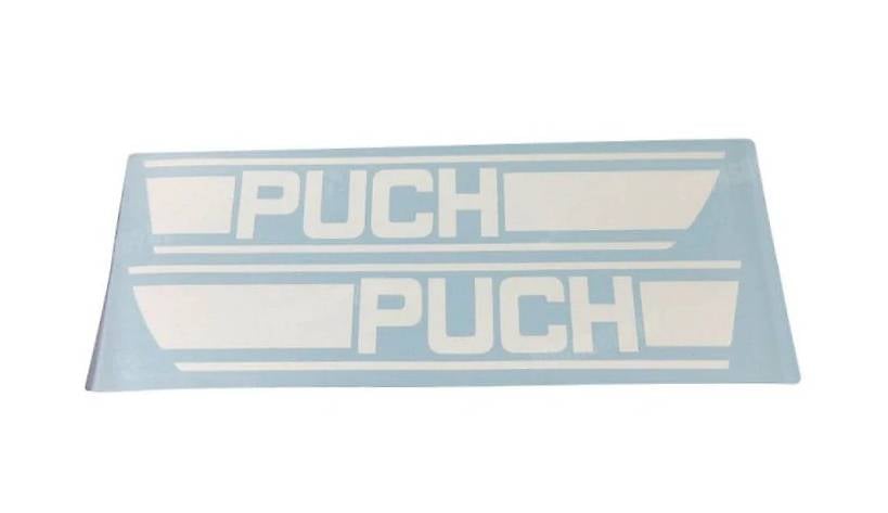 Tank aufkleber satz puch x30 weis