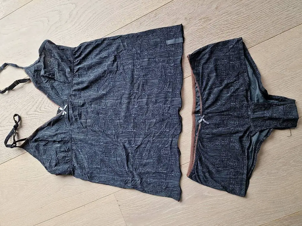 Unterwäscheset Hemdchen Marco Polo grau braun