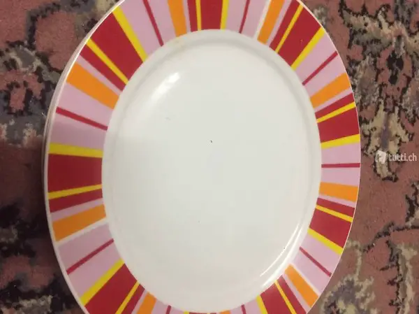 normaler Teller farbig 6 Stück