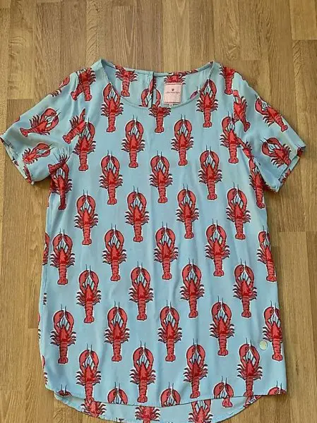 T-Shirt-Bluse von LIEBLINGSKIND Gr. 40 (M) hellblau