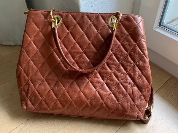 Braune Ledertasche Made in Italy