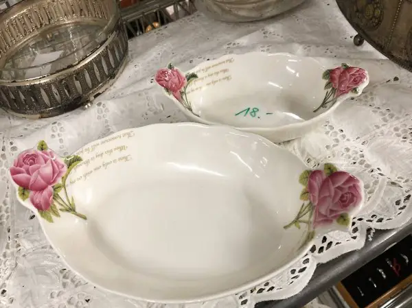 2 kleine shabby chic Platten