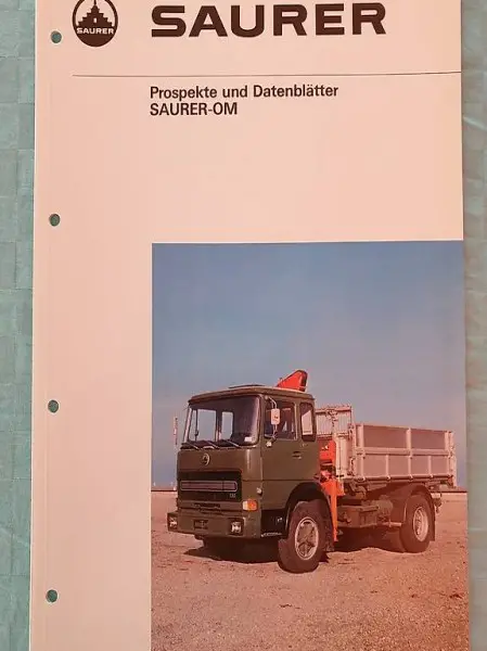  SAURER Prospekt - Faltblatt und Datenblätter SAURER - OM
