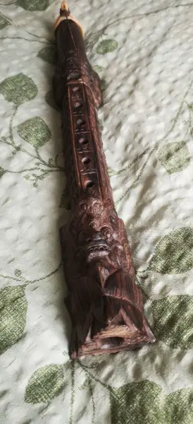 Indonesische Handgeschnitzte Barong-Flöte